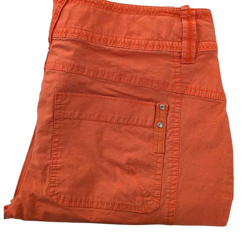 INC International Concepts Vibrant Orange Coral Cropped Pants
